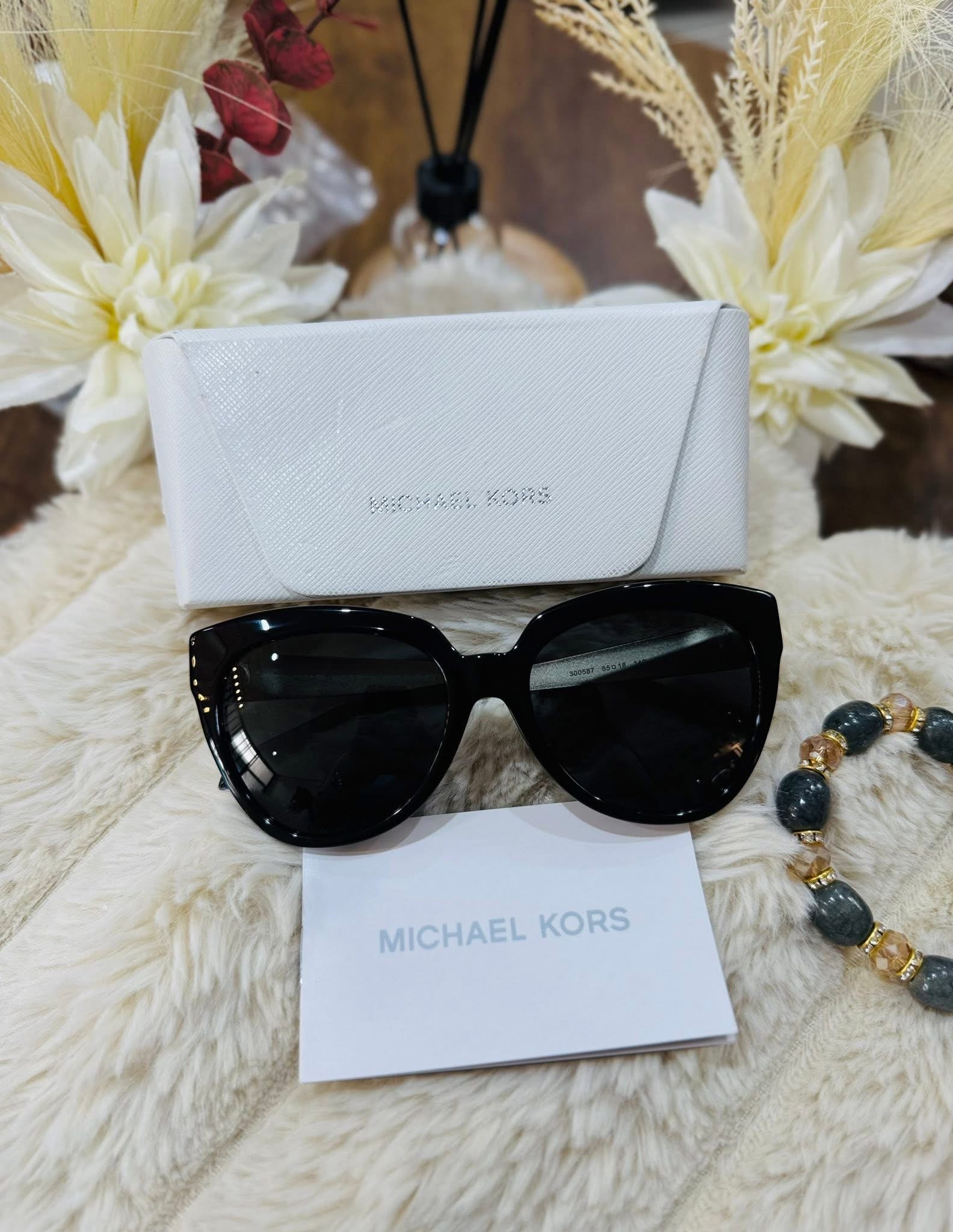 MAY Kaya Michael Kors black square sunglasses
