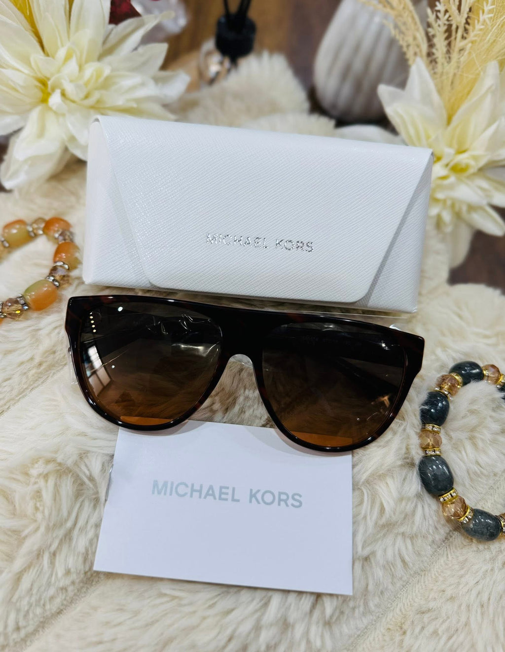 MAY Kaya Michael Kors brown oversized square sunglasses